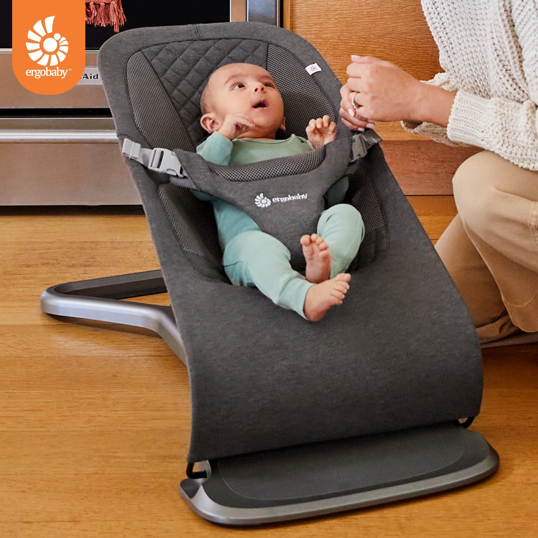 טרמפולינה ergobaby Evolve Bouncer - 3 מצבי גובה