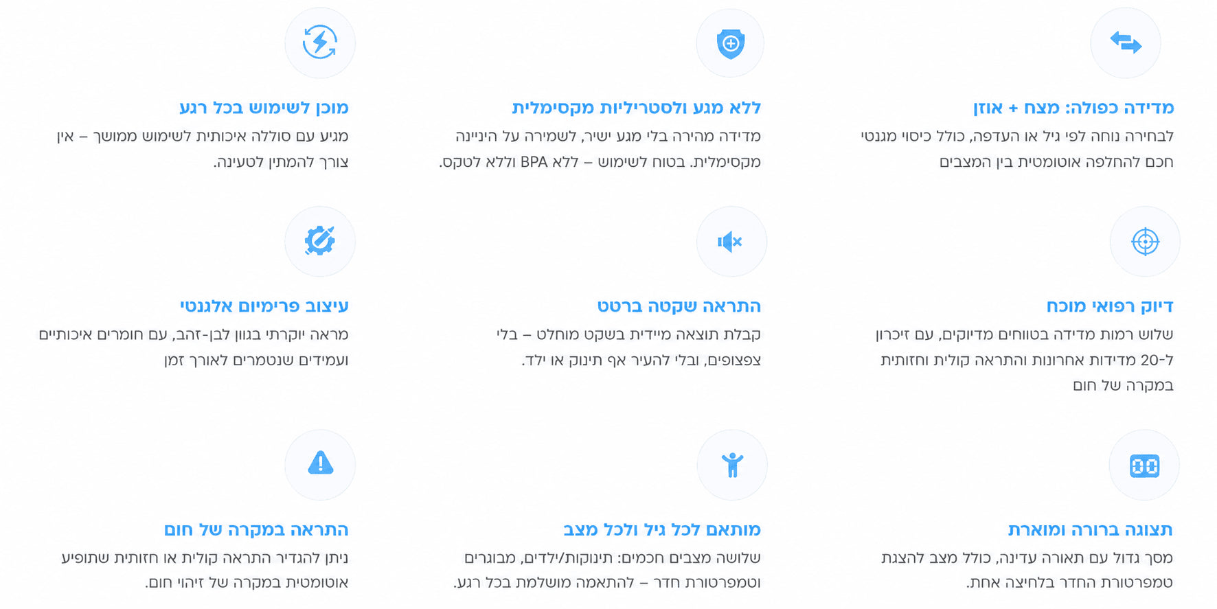 מדחום דיגיטלי חכם ללא מגע מבית Biamba
