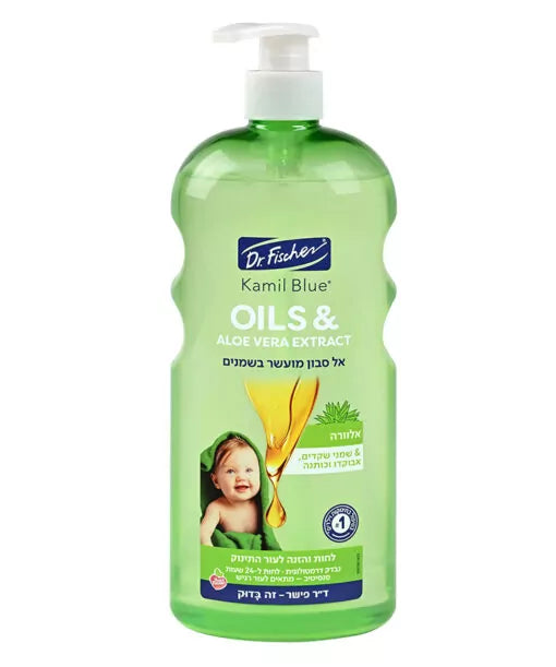 קמיל בלו OILS & ALOE-VERA דר. פישר 750 מ"ל - אל סבון מועשר בשמנים