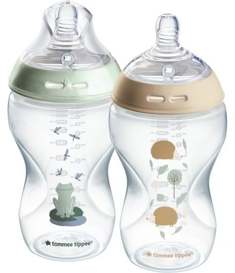 2 בקבוקי האכלה 340 מ״ל Tommee Tippee Natural Start – חיות