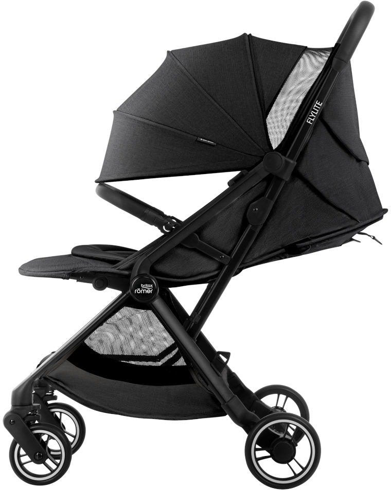 טיולון קומפקטי קיפול ביד אחת Britax Flylite - צבע שחור