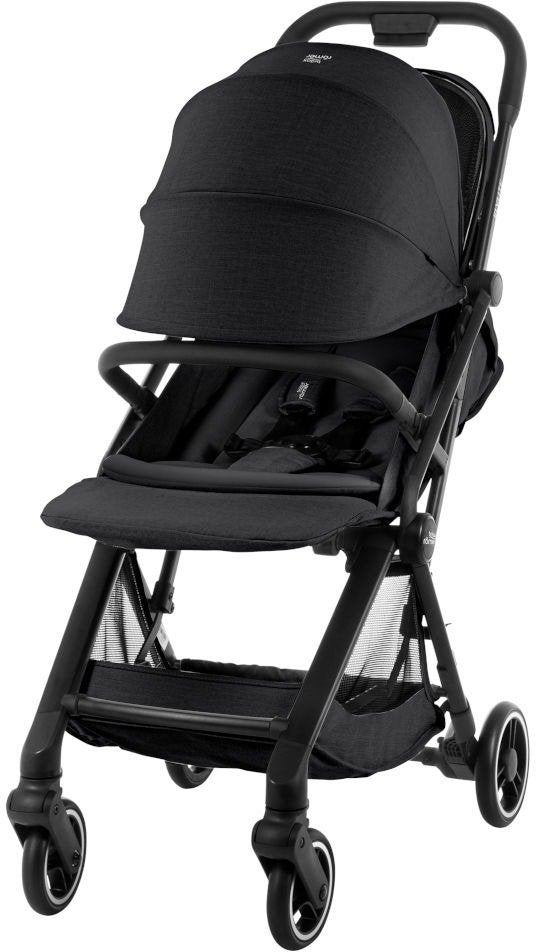 טיולון קומפקטי קיפול ביד אחת Britax Flylite - צבע שחור