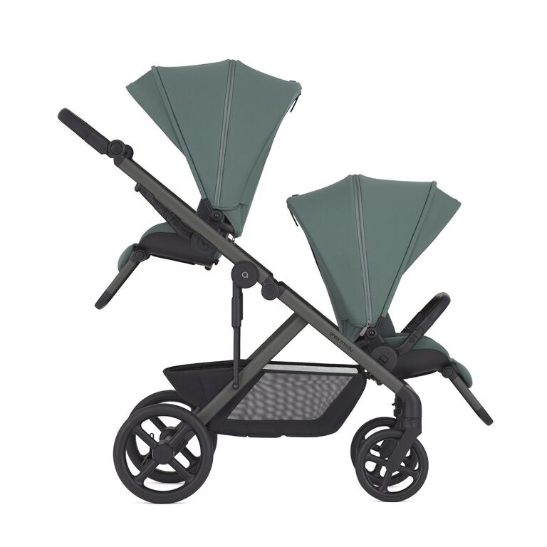 עגלת תאומים Anex Modu - ירוק + 2 טיולונים + 2 עריסות