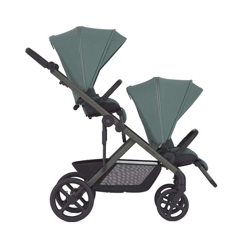 עגלת תאומים Anex Modu - ירוק + 2 טיולונים + 2 עריסות