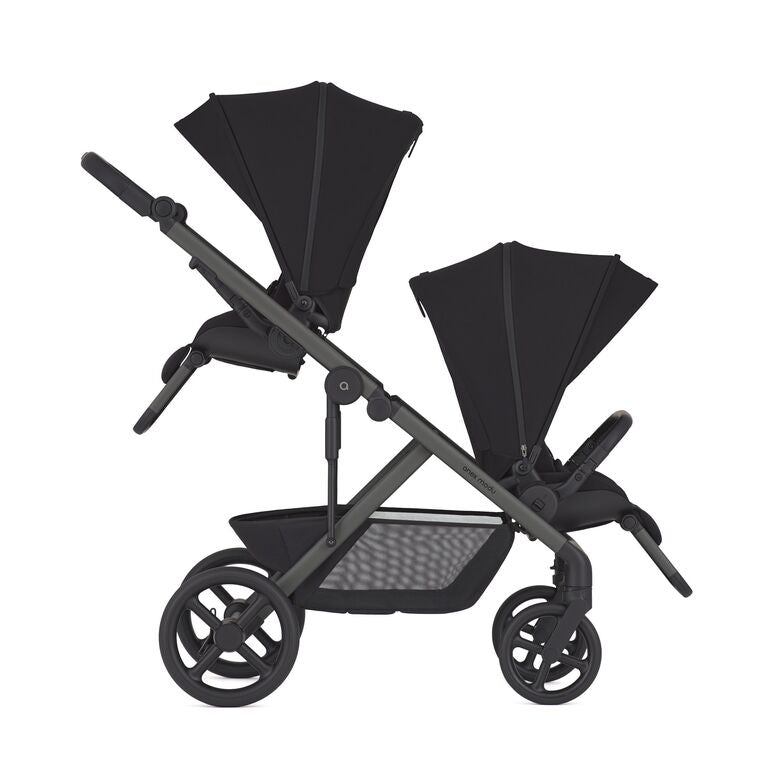 עגלת תאומים Anex Modu - שחור + 2 טיולונים + 2 עריסות