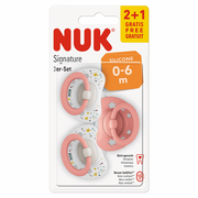 שלישיית מוצצים 0-6 חודשים NUK Signature
